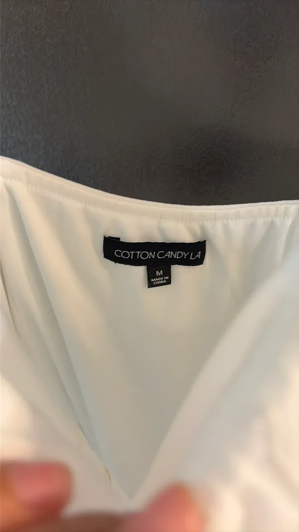 Cotton Candy LA White Dress M  - Image 4