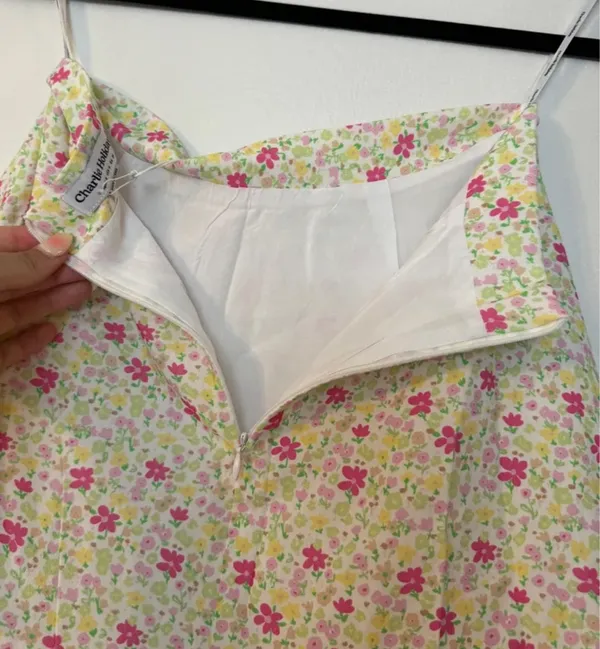 Anthropologie Charlie holiday floral skirt - Image 7