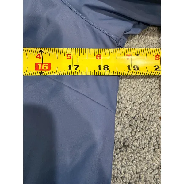 Columbia Womens Small Blue Hooded Rain Jacket Windbreaker Lightweight Coat - Image 12