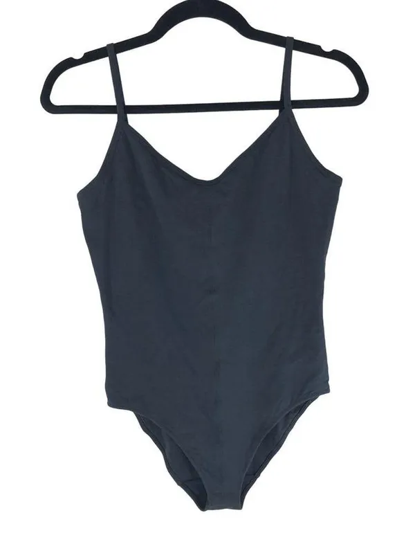 Everlane Womens The Cami Bodysuit Bikini Black XS - Image 3