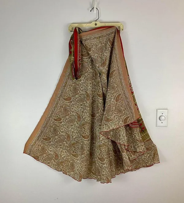 Reversible Maxi Wrap Skirt BINW501 - Image 2
