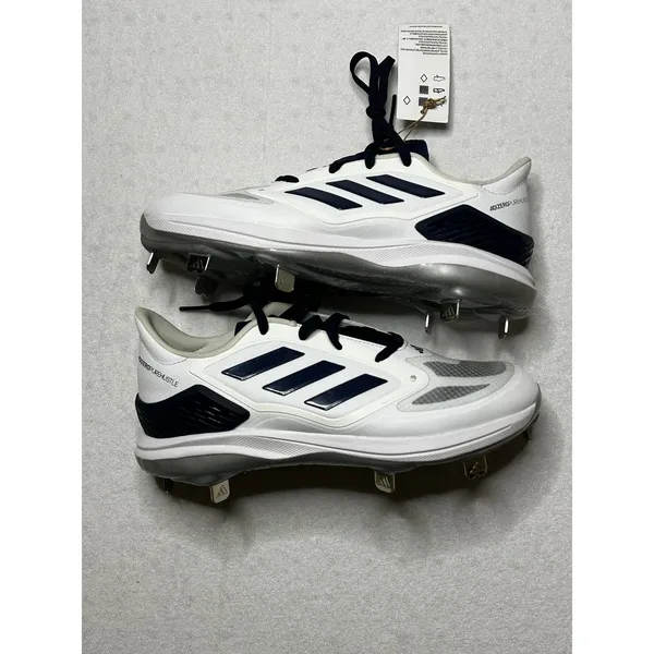 Adidas Adizero PureHustle Softball Cleats White Navy Women’s 8 NWT - Image 6