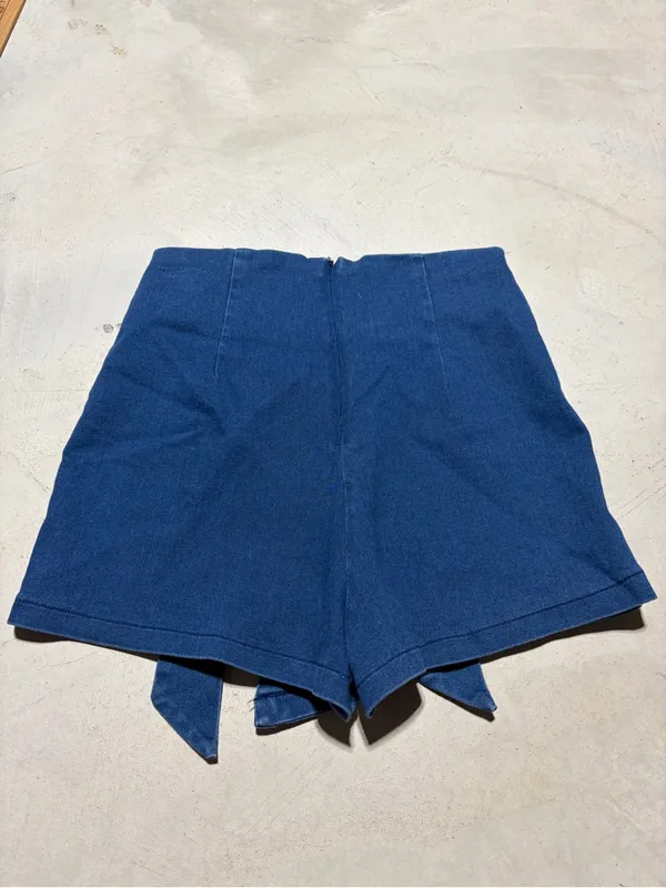 Altar’d state Blue Skort with Front Tie small - Image 7