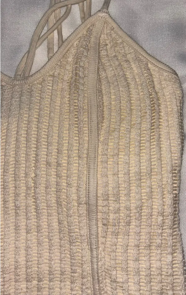 Ivory Lace Fitted Tank by 33 Coastal Tan - Image 4