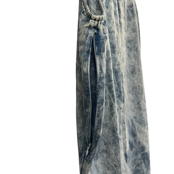 NWT Thread & Supply Acid‎ Wash Carmel Midi Spaghetti Strap Slip Dress Medium - Image 3