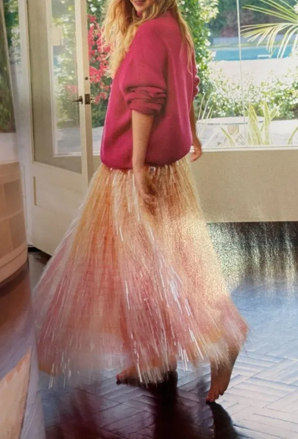 Pink tulle skirt. Xs - Image 9