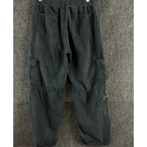 AEROPOSTALE Women's Size M Faded Slate Blue Gray Utility Cargo Pants Canvas Y2K - Image 3