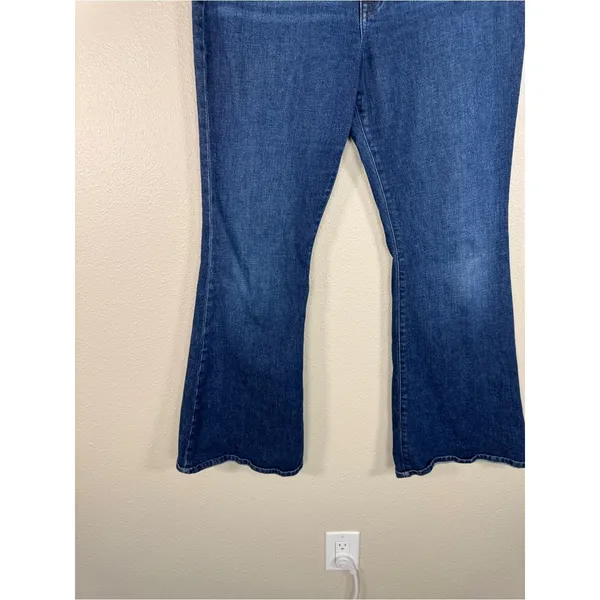 Hudson Heidi High Rise Flare Jeans Womens 32 Blue Dark Wash Denim Casual Fall - Image 11