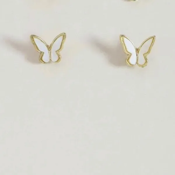 3/$30 💛 Butterfly Stud Earrings Gold - Image 3