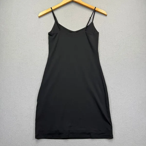 Babaton Aritzia Contour V-Neck Mini Slip Dress Black Small 97386 Sleeveless Slim - Image 8