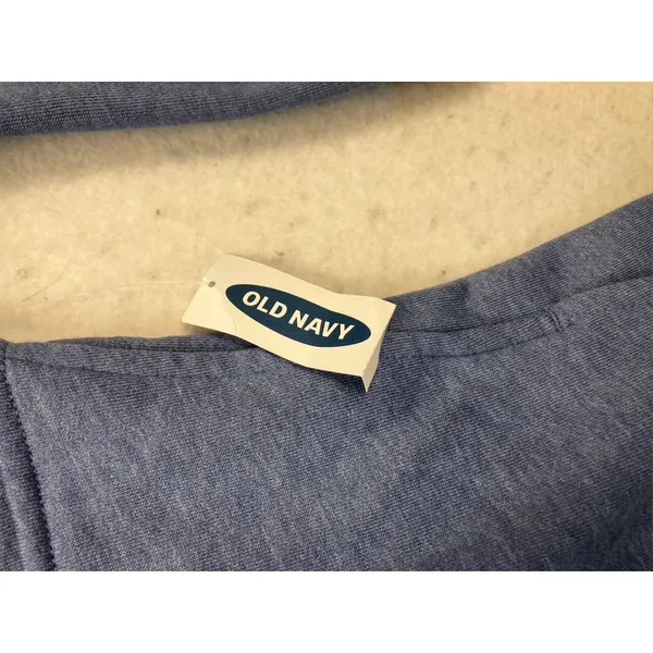 Old Navy Quarter Zip Pullover Womens Small Blue‎ Mock Neck Fleece Sweatshirt - Image 3