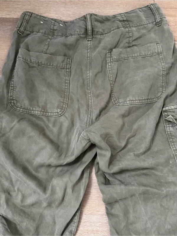 American Eagle Outfitters Olive Green Cargo Jogger Pants - Image 7