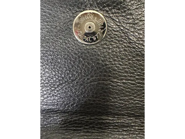 Vintage Brighton black croc-embossed leather snap button organizer/wallet/clutch - Image 3