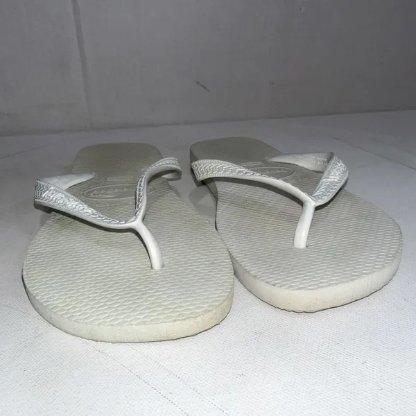Havaianas Top White Classic Foam Outdoor Water Summer Thong Sandal Flip Flops 6 - Image 7