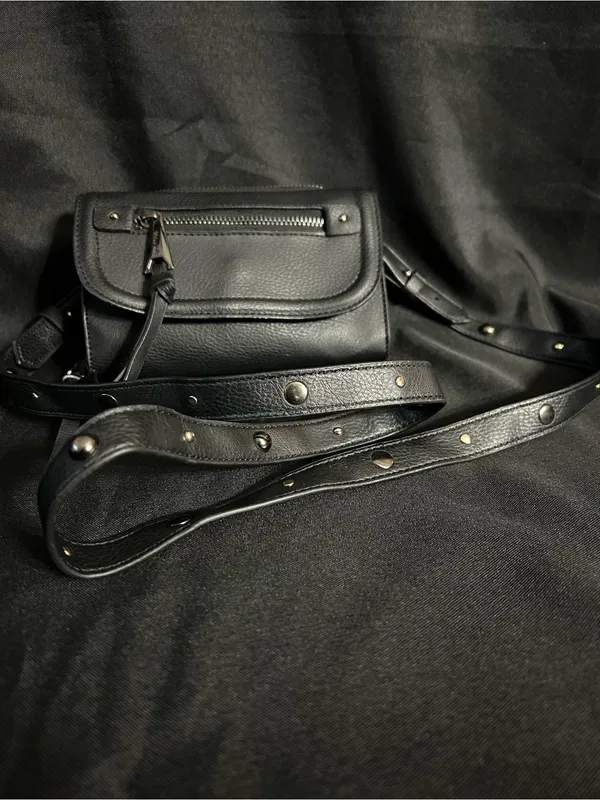 Dolce Vita Women's Studded Black Crossbody Bag Purse - Image 2