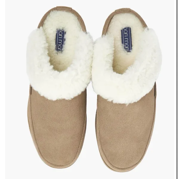Hari Mari Tia Leather Slipper, Storm Size‎ 8 Tan - Image 3