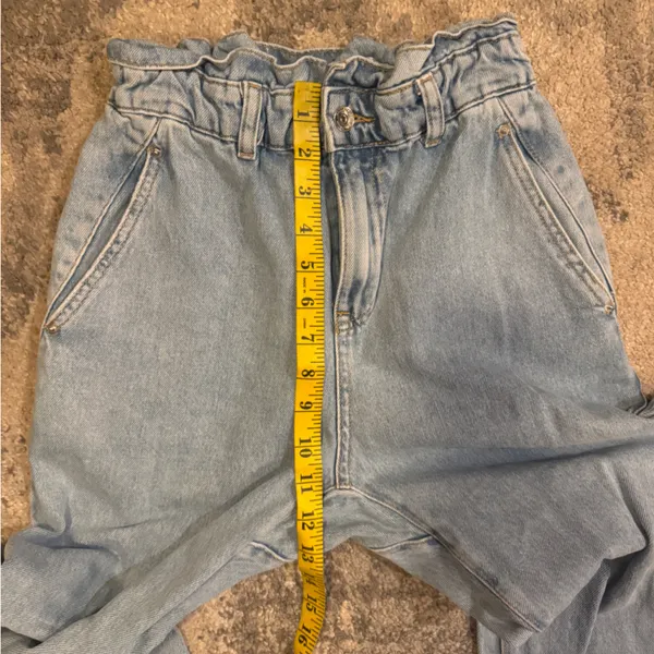 Zara Blue Denim Trousers - Image 5