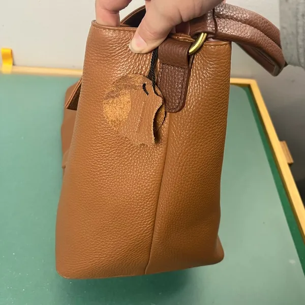 LENE Large Brown Leather and suede Hobo Bag/Shoulder Bag - Image 14