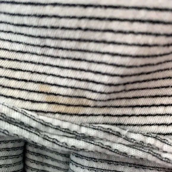 We The Free‎ People White Gray Stripe Lexington Tee Women's Size Small - Image 8