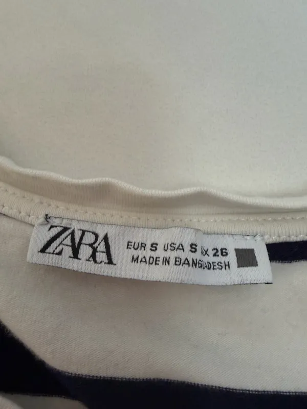 ZARA Striped Crop Top - Image 2
