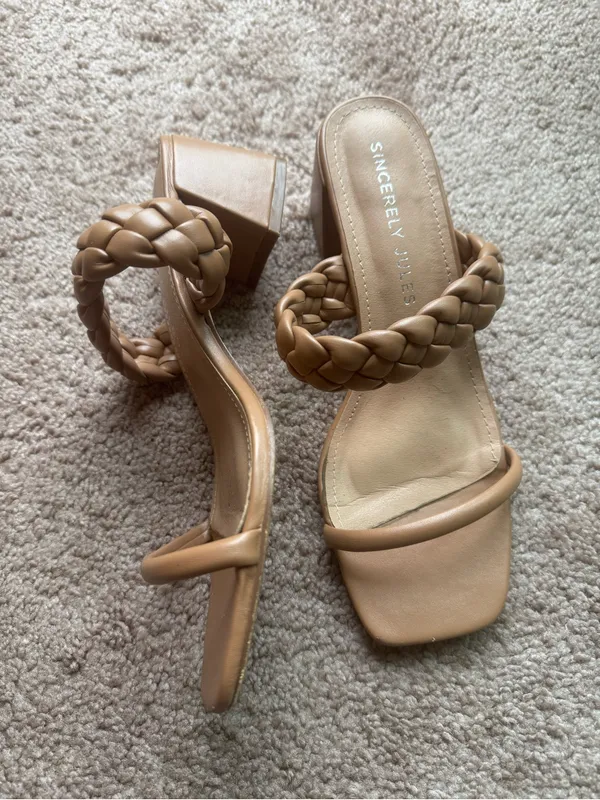Sincerely Jules  Caramel Colored Sandals 8 - Image 2