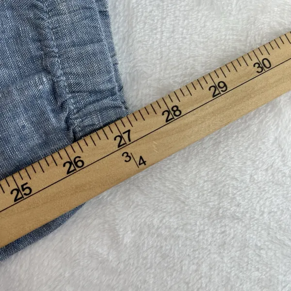 Athleta Sz 12 Retreat Linen Pull On Jogger Pants in Chambray Blue Women’s 531704 - Image 10