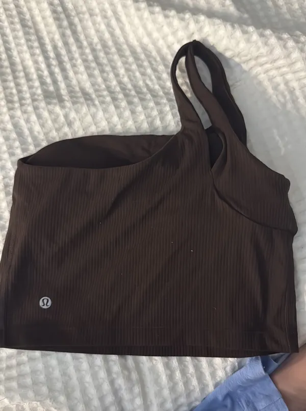 Lululemon Ribbed Nulu Asymmetrical Bra - Image 2
