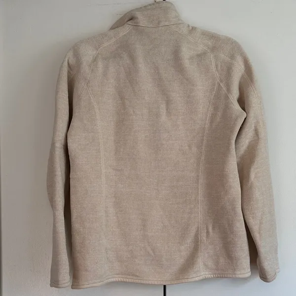 Patagonia Better‎ Sweater 1/4 Zip Pullover Fleece Jacket Oatmeal Beige Womens - Image 7