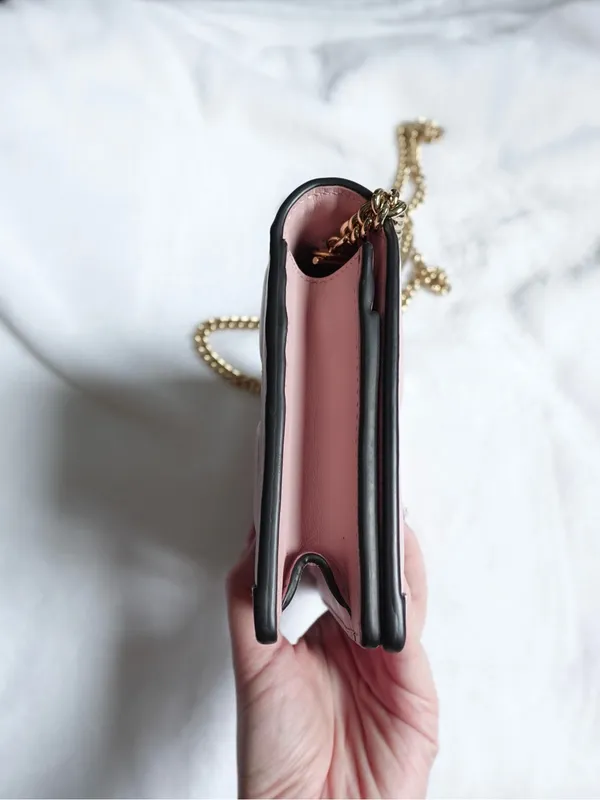 GUCCI Gg Matelassé Chain Wallet - Light Pink - Image 6