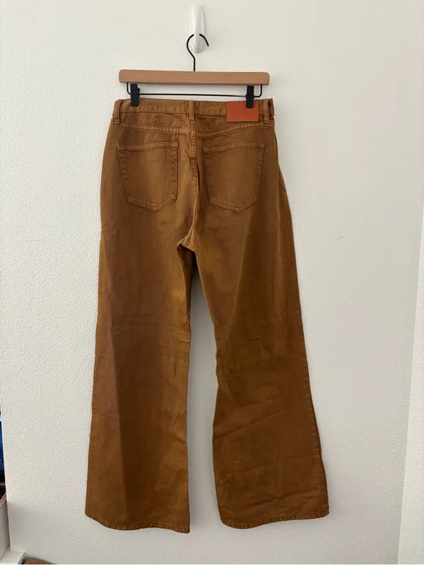Princess Polly wide leg jeans in brown - Image 2