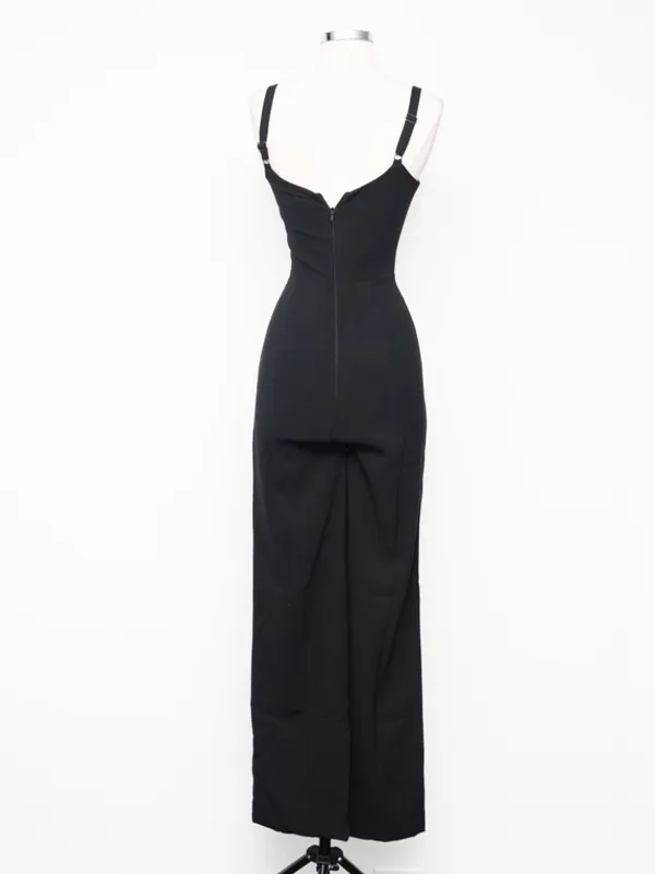 Dress the Population - Black Wide Leg Jumpsuit - Image 4