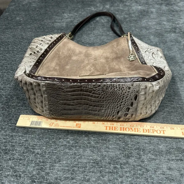 Brahmin Thelma Tote Chardonnay – Croc‎ Embossed & Suede - Image 6