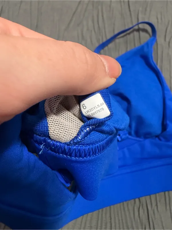 lululemon athletica Bright Blue Triangle Bralette - Image 4