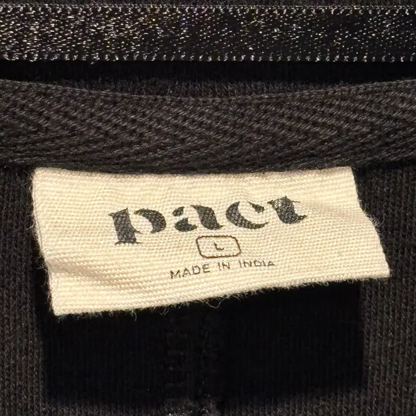 Pact Black Organic Cotton One Button Airplane Blazer - size Large - Image 5