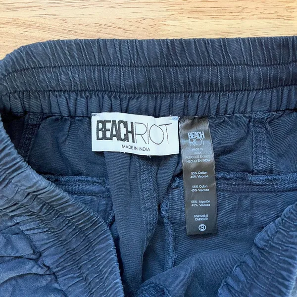 NWT Beach Riot Cassius Pants Dark Navy Blue Size S - Image 11