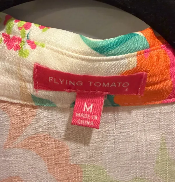 Flying Tomato Button-Down Tiered Collared Floral Print Dress - Image 7