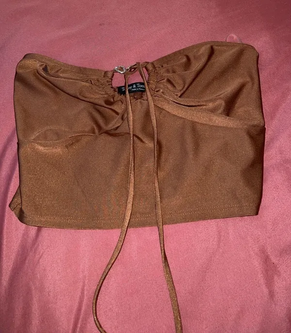 Crop Top Brown Size M - Image 2