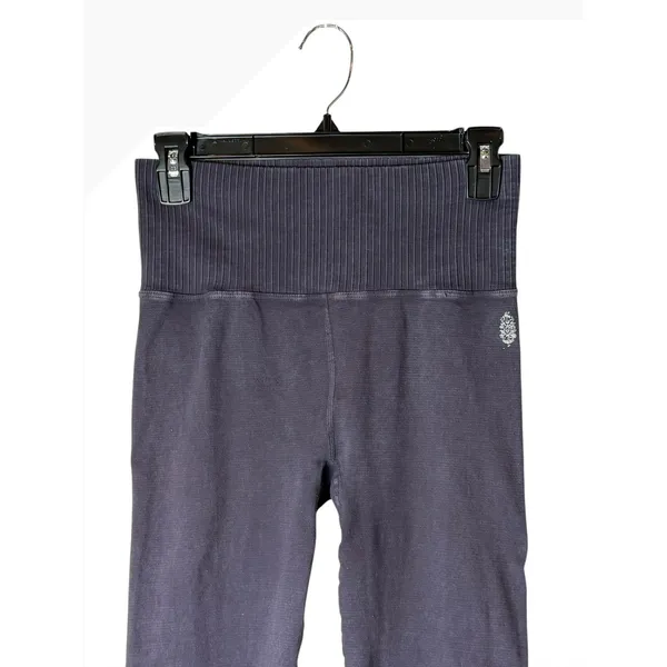 Free People FP Movement Good Karma Leggings Women Small Gray High Rise‎ Athletic - Image 4