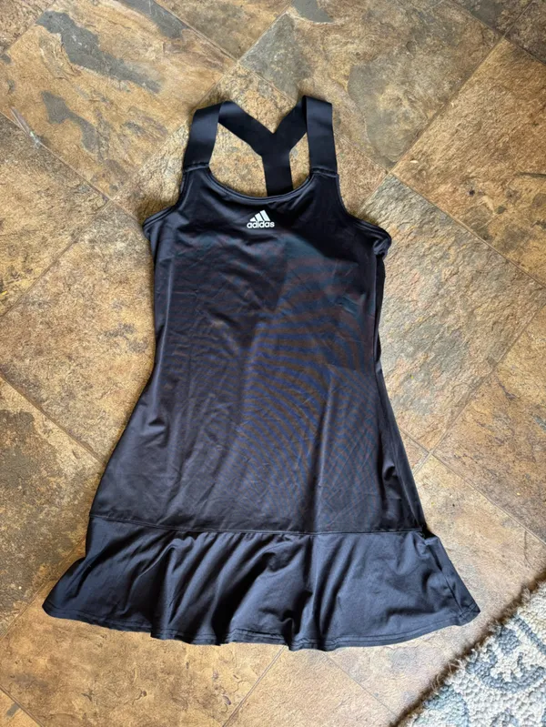 New Adidas Black Tennis Y-Dress Athletic Womens Size S Aeroready Slim Fit - Image 10