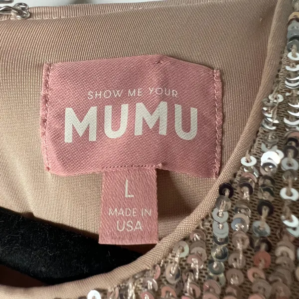 Show Me Your Mumu Zelda Sequin Mini Dress Size Large - Image 6