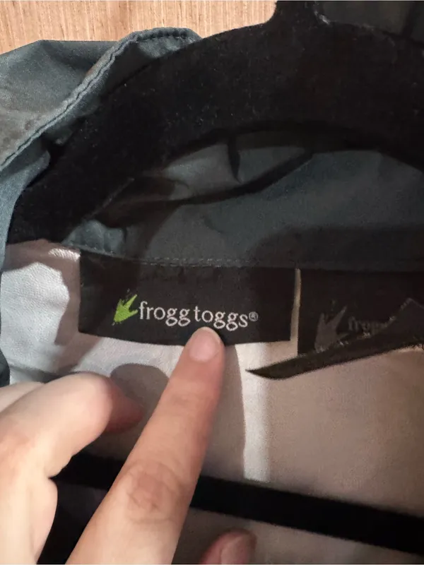 Women’s Frogg Toggs Mint & Charcoal Rivers Toadz Rain Jacket Size L/XL - Image 3