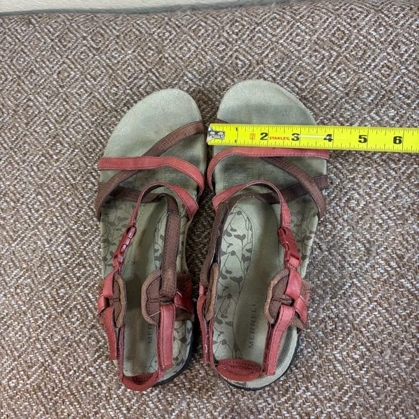 Merrell San Remo Sandals Women's 9 US 7 UK Brown Leather Strappy Summer Gorpcore - Image 8