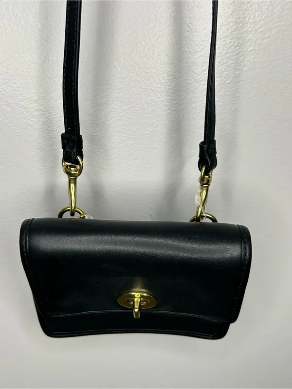 Coach Vintage Mini Black Turnlock Belt Bag NWT - Image 3