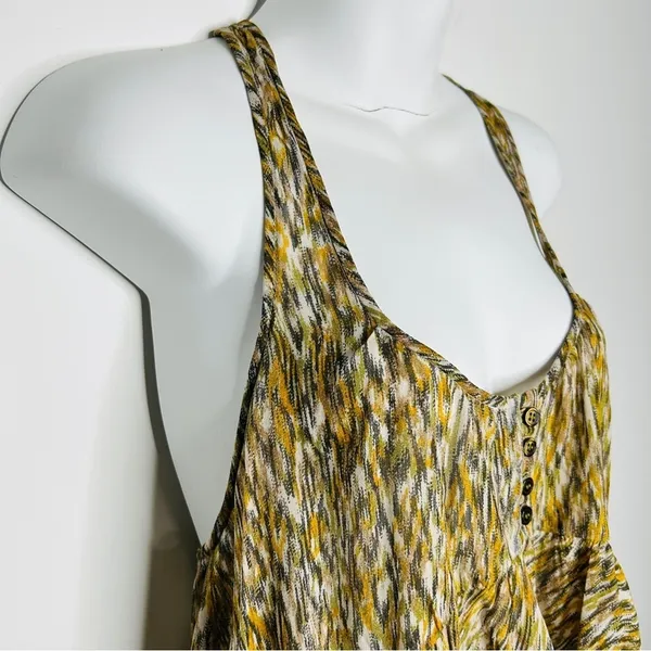 ISABEL MARANT ÉTOILE Top Womens Size 2 Boho Ruffle Asymmetrical Earthy Chic - Image 7