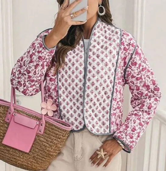 SheIn Frenchy Floral Print Shacket - Image 6