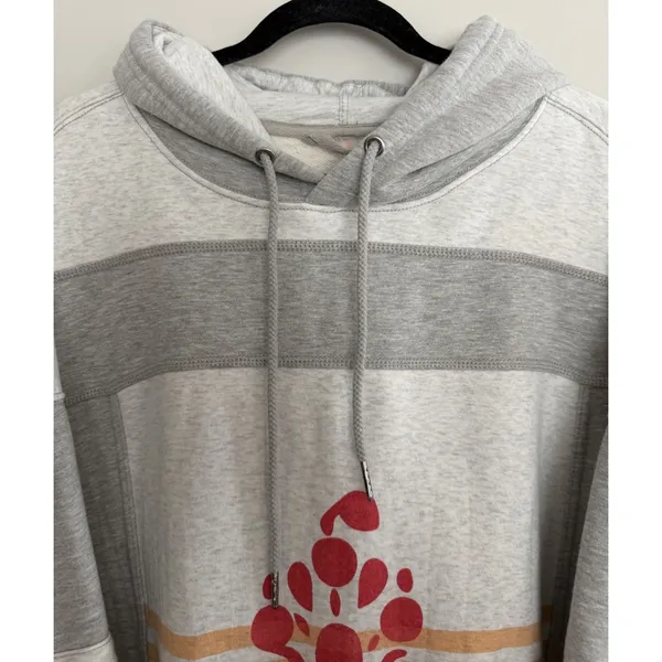 Free People Triple Threat Hoodie Sweatshirt Gray Women's Size Medium - Image 3