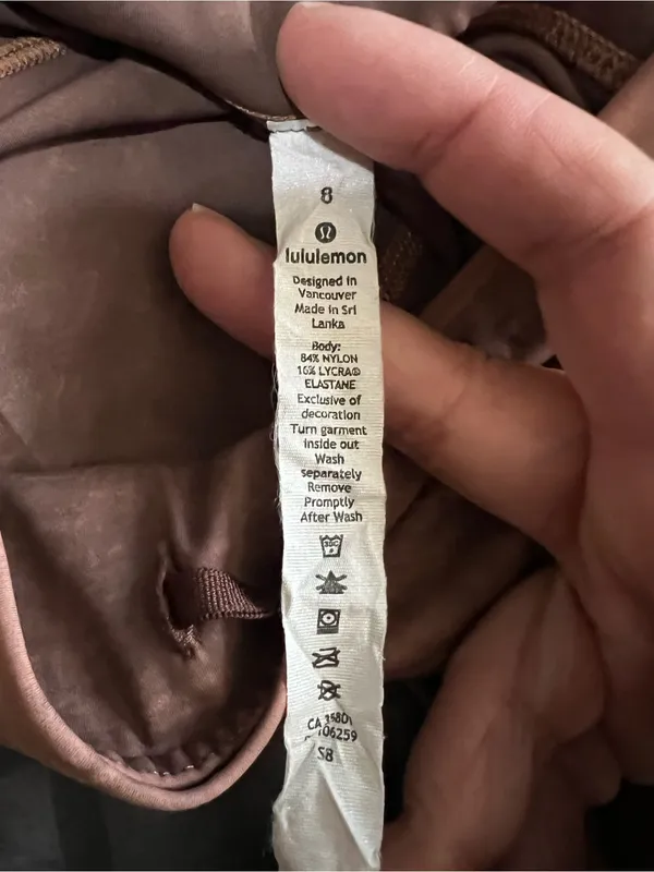Lululemon‎ Fast & Free II 25" Nulux Ice Dye Brown High Rise Pocket Leggings - Image 9