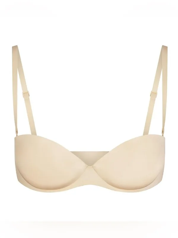 SKIMS ULTIMATE NWT Strapless Push-Up Bra Sand color, 34C - Image 3