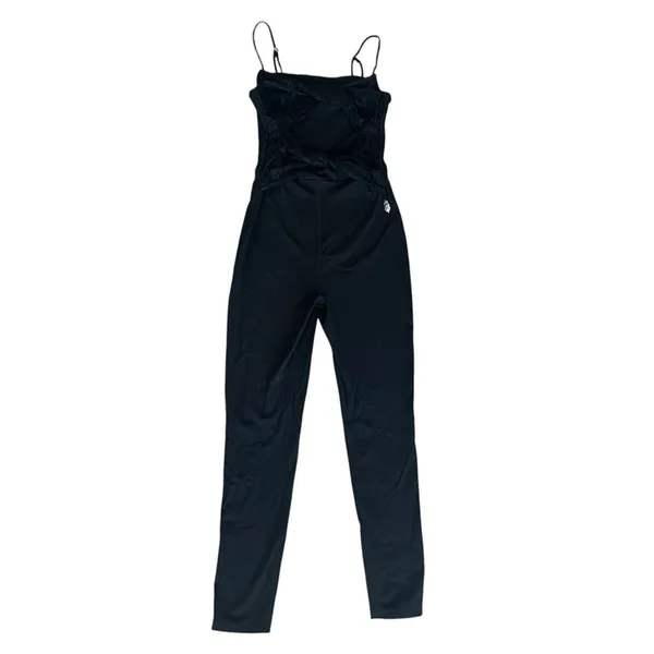 Free People Movement Women’s Lace Me Up Black Lace Twist Front Leotard Jumpsuit - Image 12