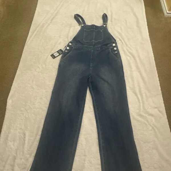 True Religion Women's Denims Straight Leg Overalls size L - Image 6